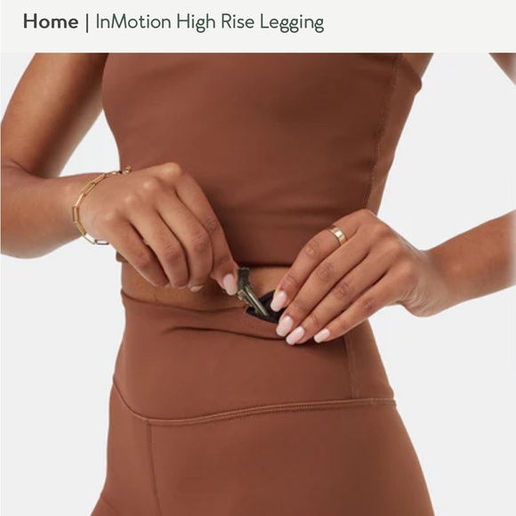 Tentree InMotion High Rise Legging in Sepia - Picture 4 of 5